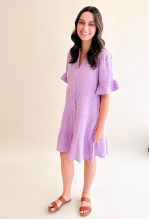 Breezy Muslin Mini Dress