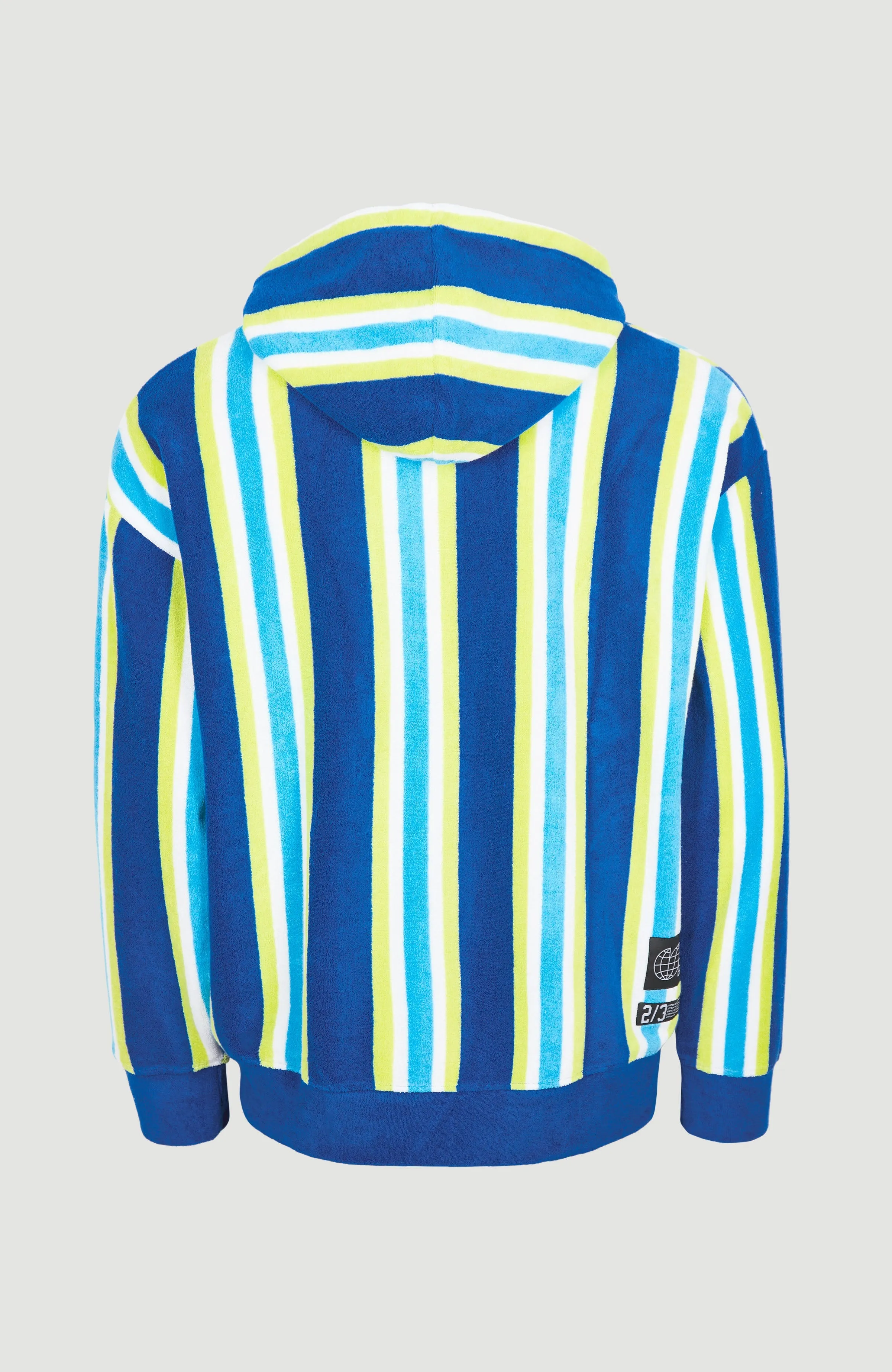 Brights Terry Kapuzenpullover | Blue Towel Stripe
