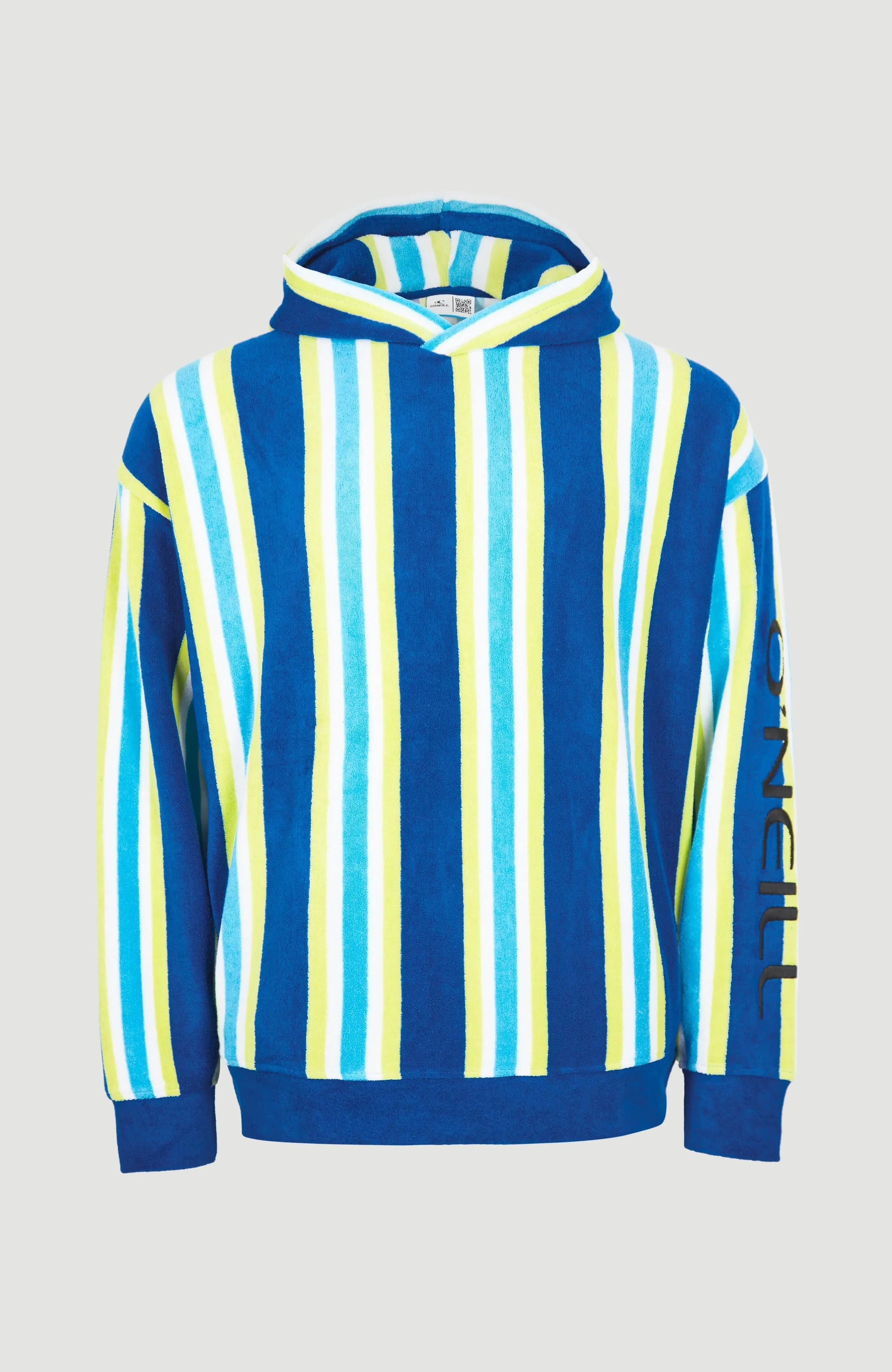 Brights Terry Kapuzenpullover | Blue Towel Stripe