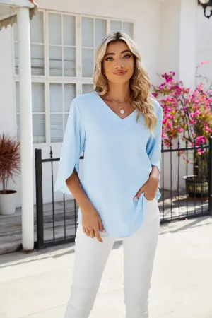 Brough® | Airy V-Neck Blouse