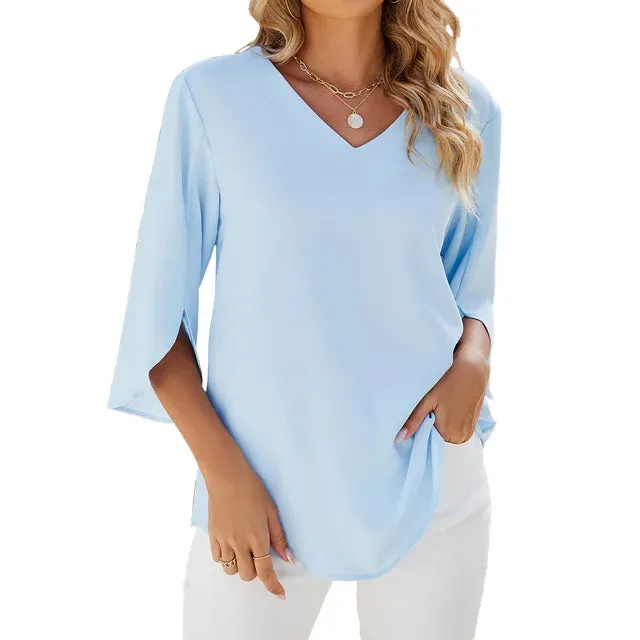 Brough® | Airy V-Neck Blouse