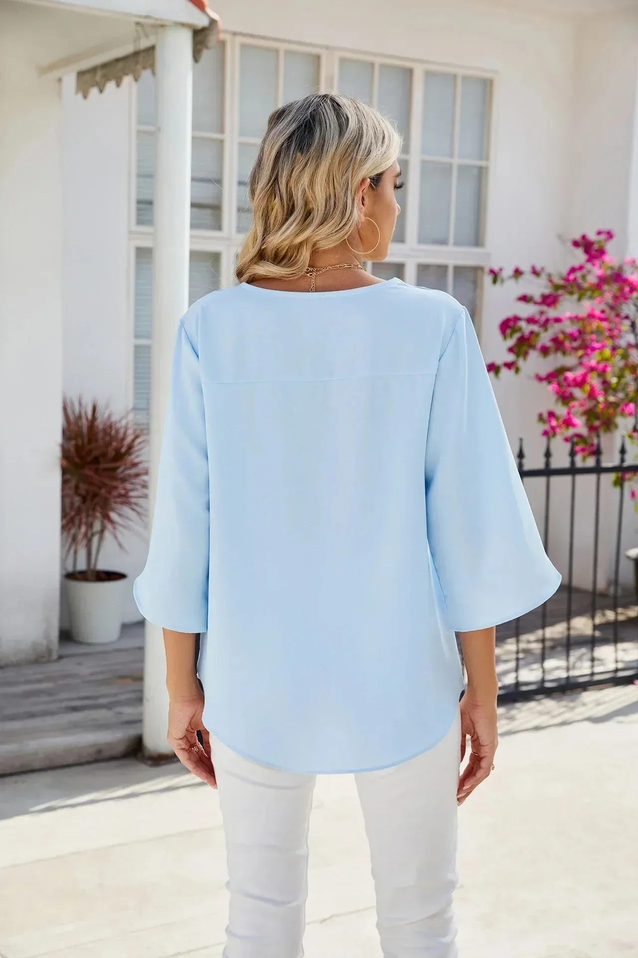 Brough® | Airy V-Neck Blouse