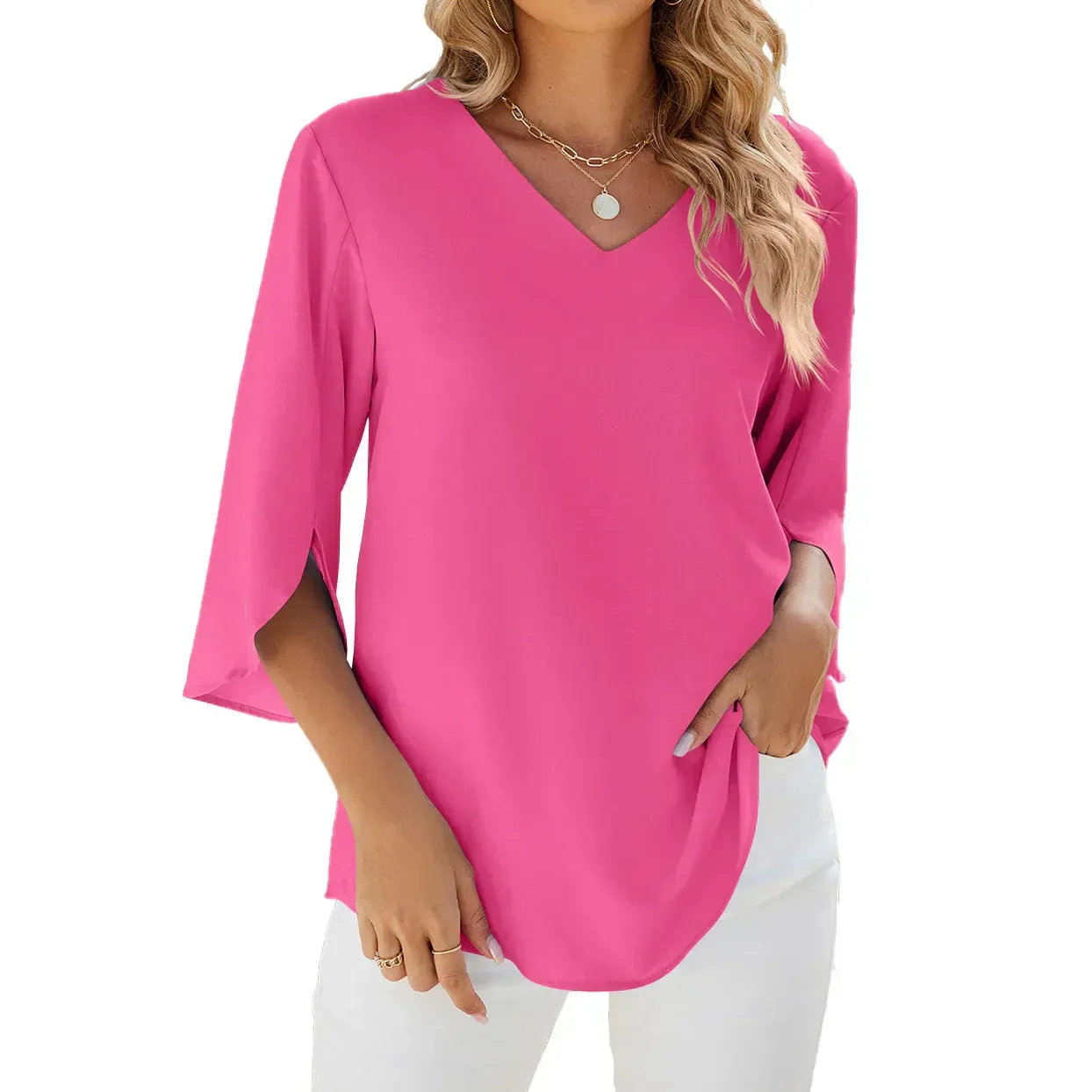 Brough® | Airy V-Neck Blouse