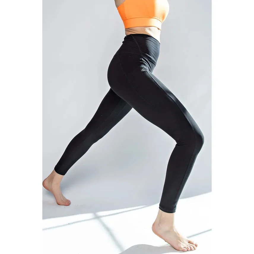 BUTTER YOGA PANTS WITH SIDE POCKETS Rae mode