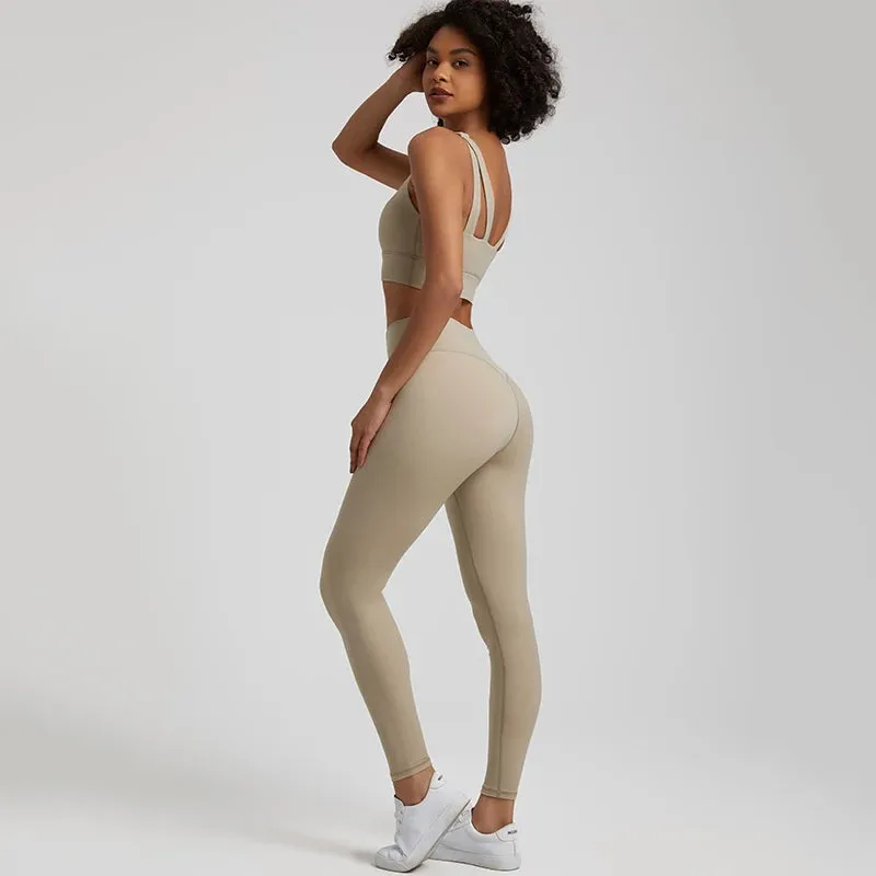 Buttery Soft 2-Piece Yoga Set for Women - Sports Bra and High Waist Leggings