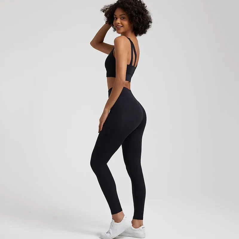 Buttery Soft 2-Piece Yoga Set for Women - Sports Bra and High Waist Leggings