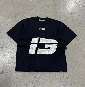 Cabinet Noir Sci-Fi Logo Mesh Knit Tee Black