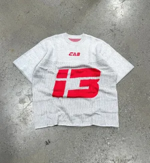 Cabinet Noir Sci-Fi Logo Mesh Knit Tee Grey