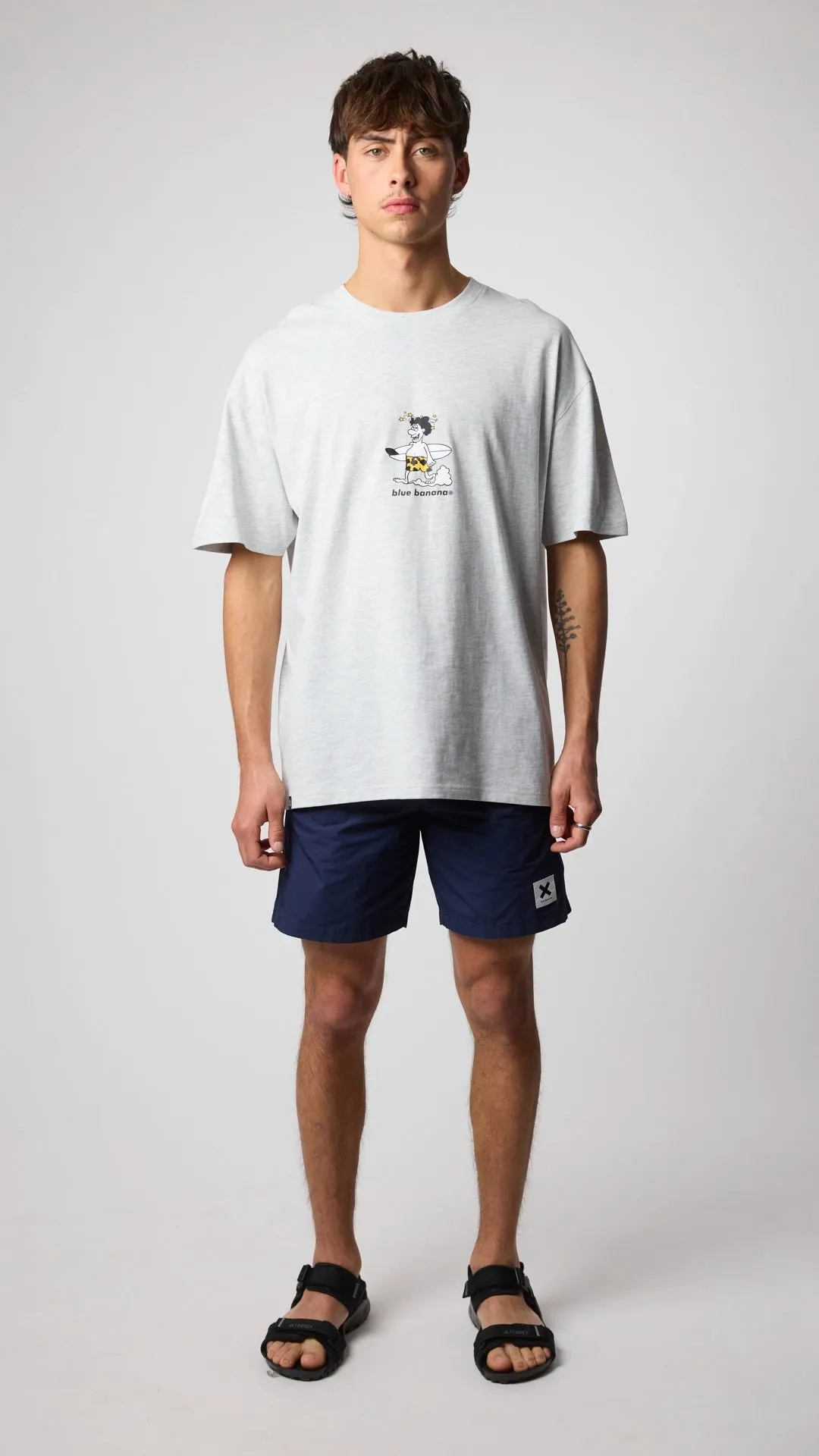 CAMISETA WIPEOUT LIGHT GREY MELANGE
