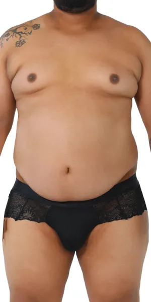 Candyman 99304x Lace Thongs Black