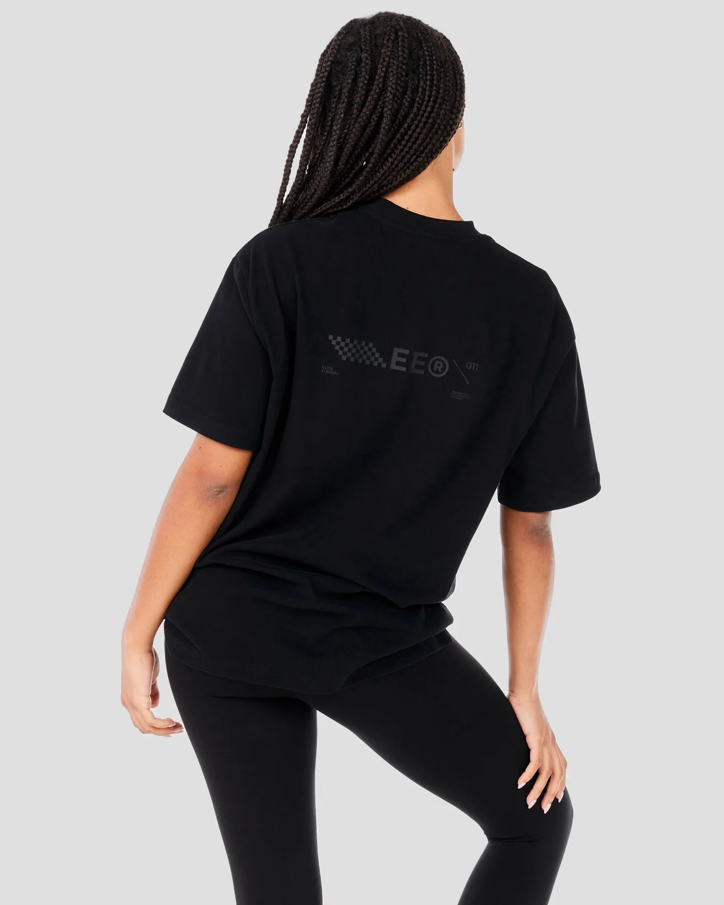 Capital V2 Oversized Tee - Black / Black