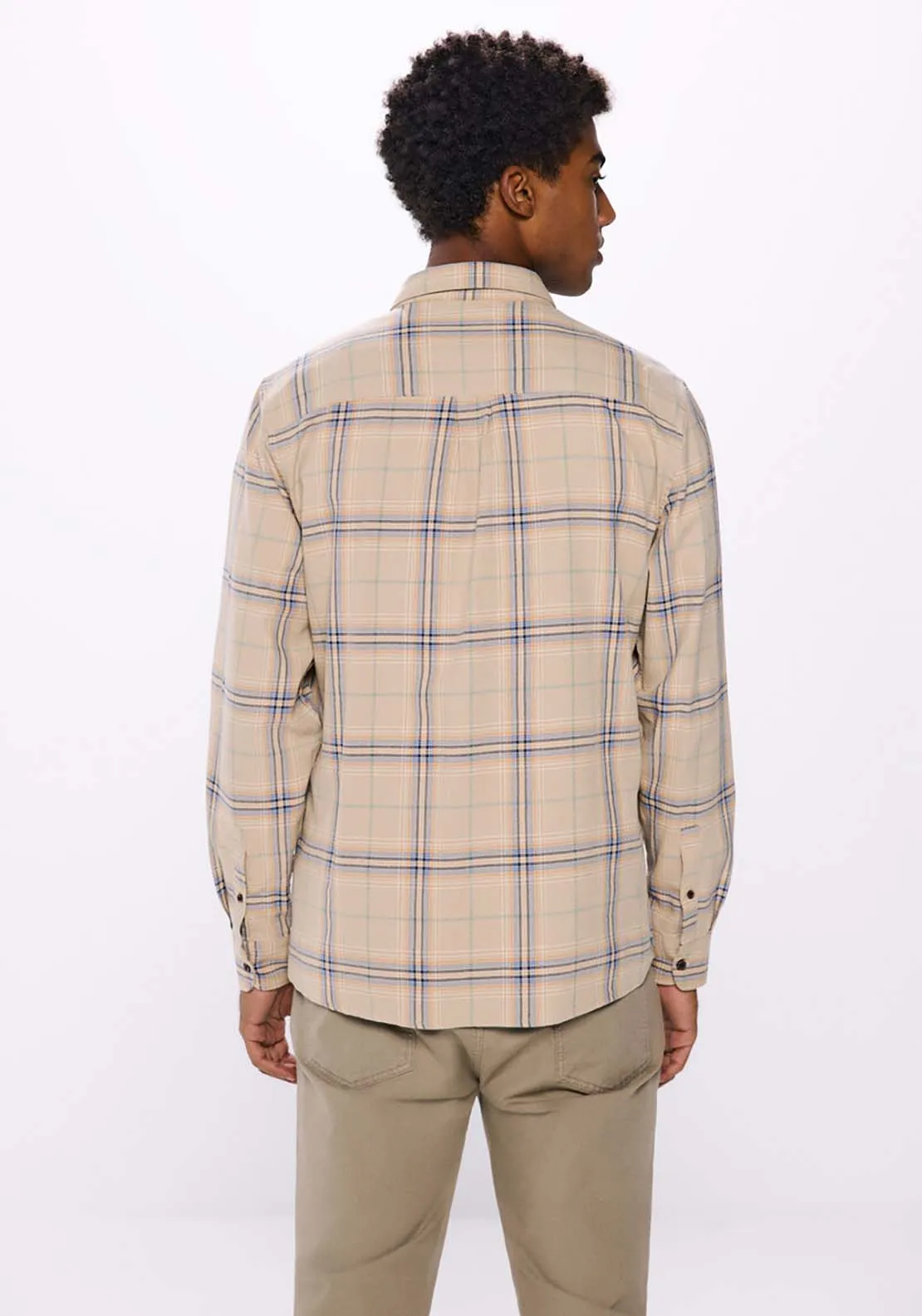 Checked Shirt - Beige