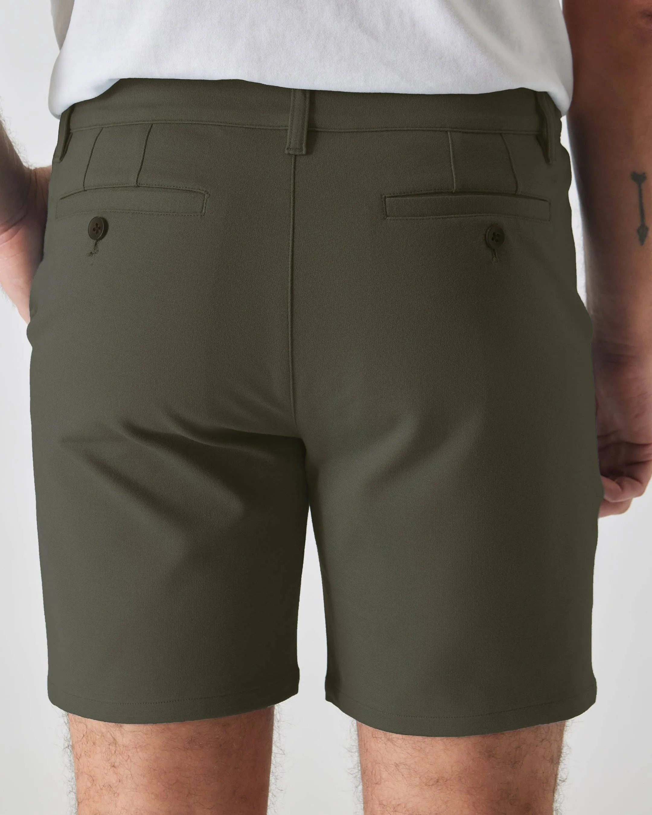 Chino Shorts | Comfort | 7" | Military Green