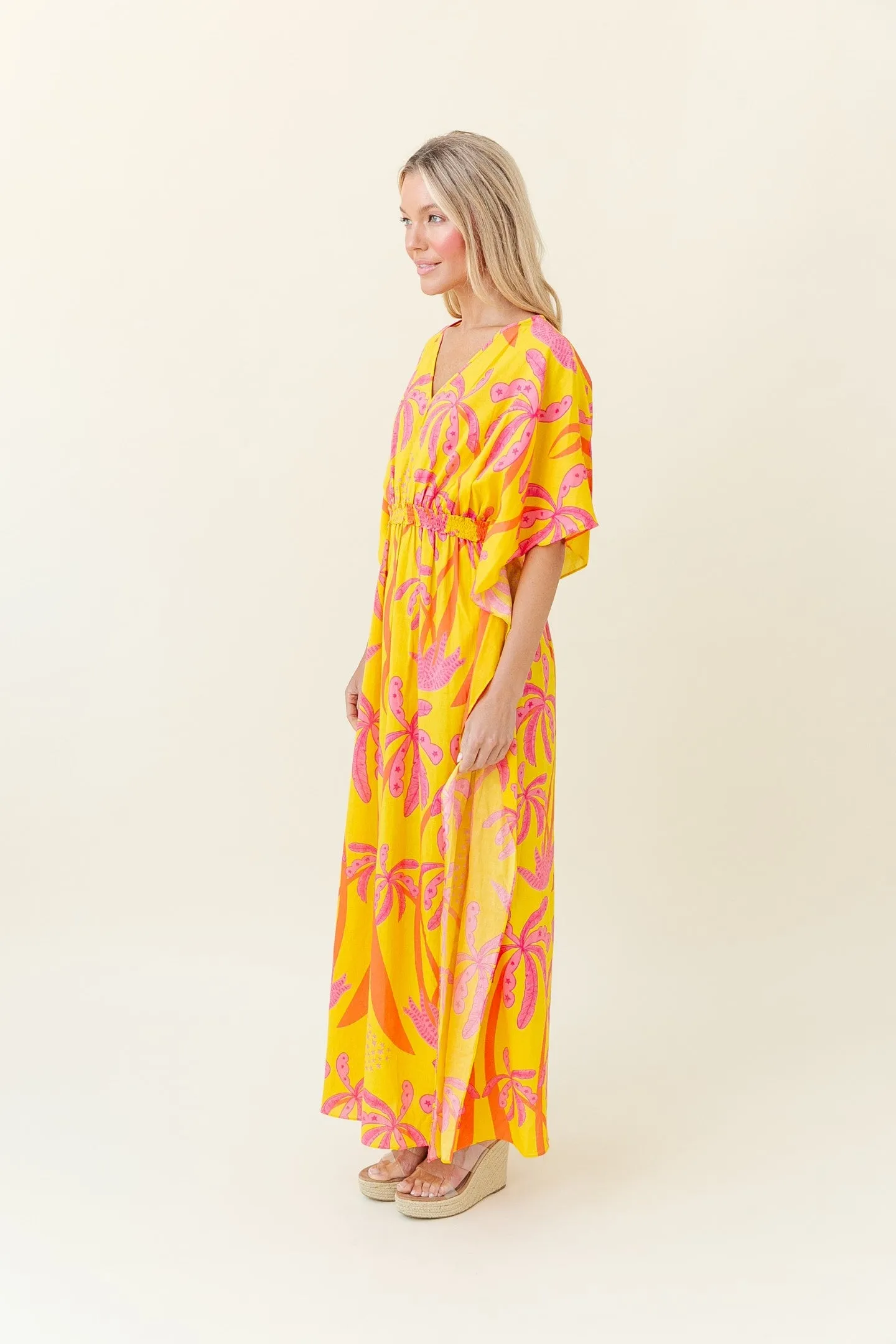 Christy Caftan in Antigua Palm