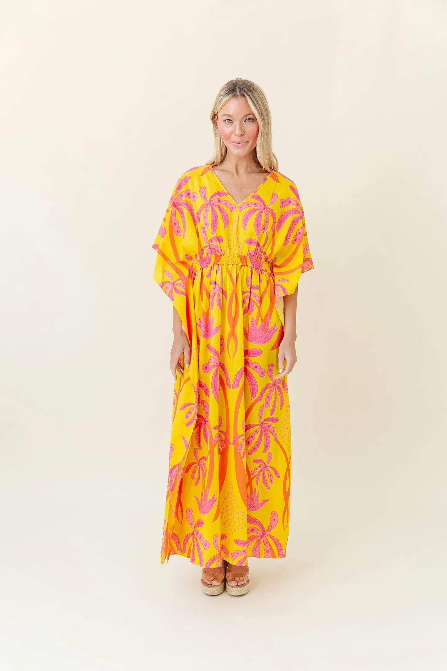 Christy Caftan in Antigua Palm