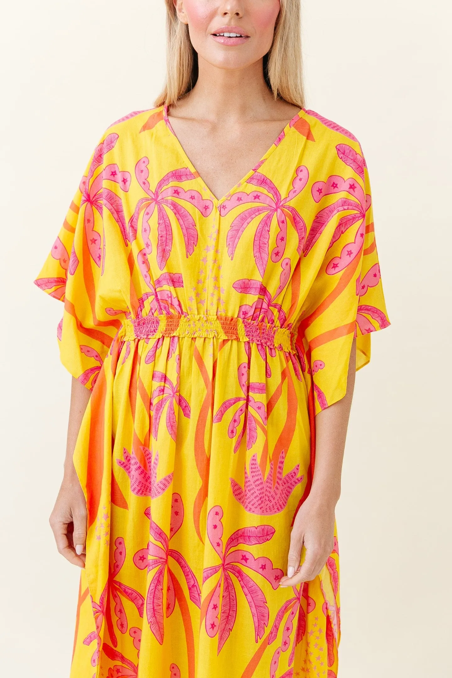 Christy Caftan in Antigua Palm
