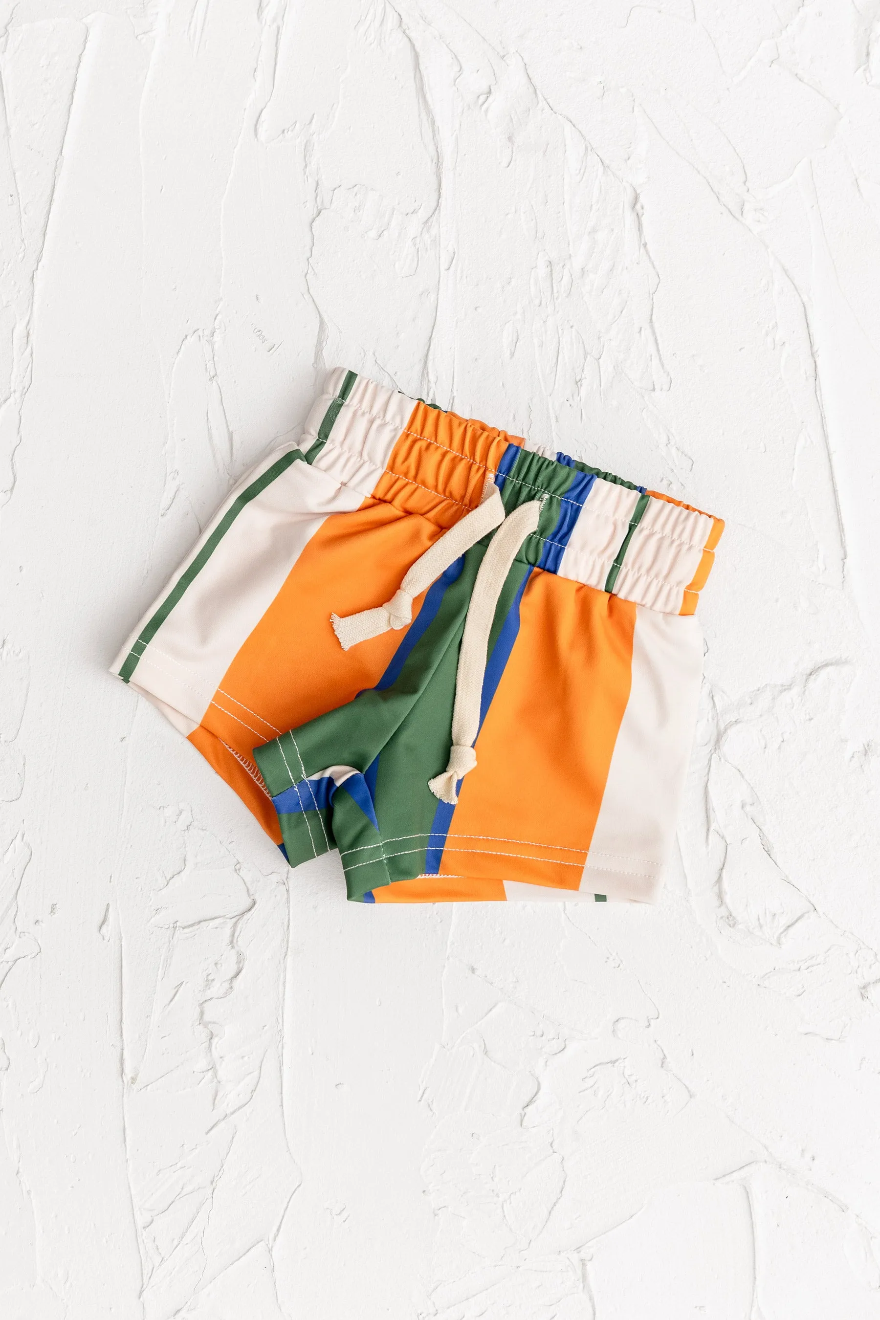 Cinnamon Trunks - Olive/Orange Stripe