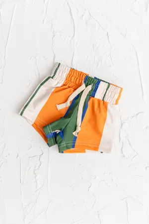 Cinnamon Trunks - Olive/Orange Stripe
