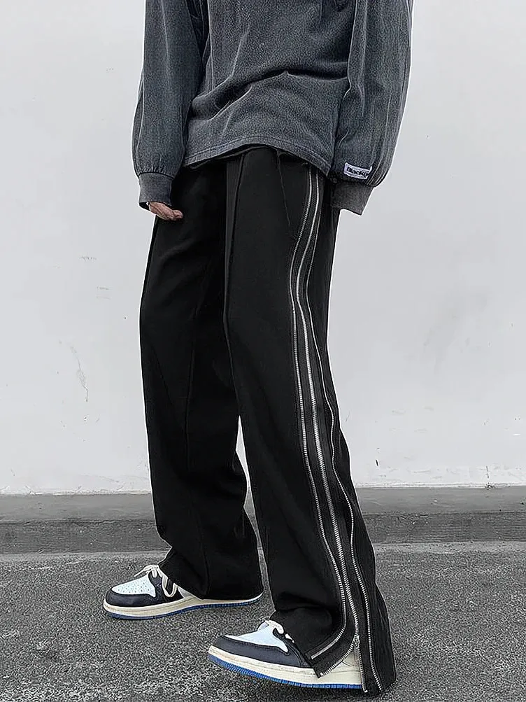 Claud - side split wide trousers
