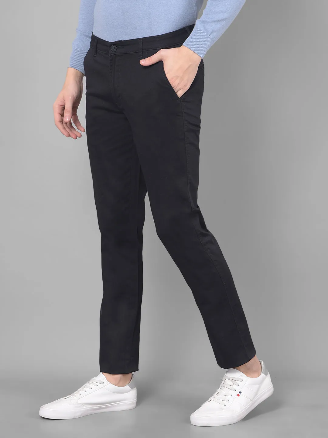 COBB BLACK SLIM FIT CHINOS