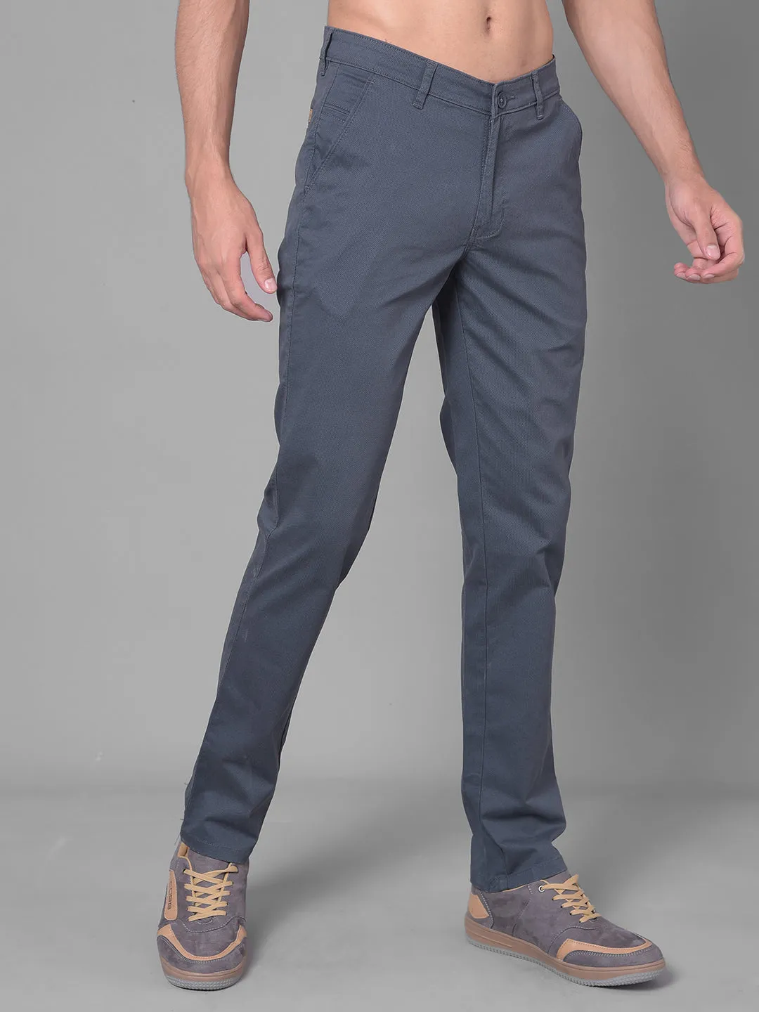 Cobb Grey Slim Fit Chinos