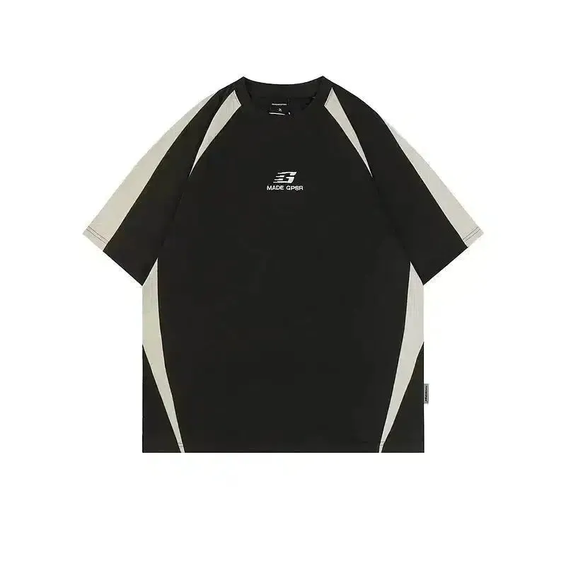Contrast Color Short-sleeved T-shirt