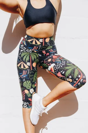 Copacabana 3/4 High Waist Leggings with Pocket