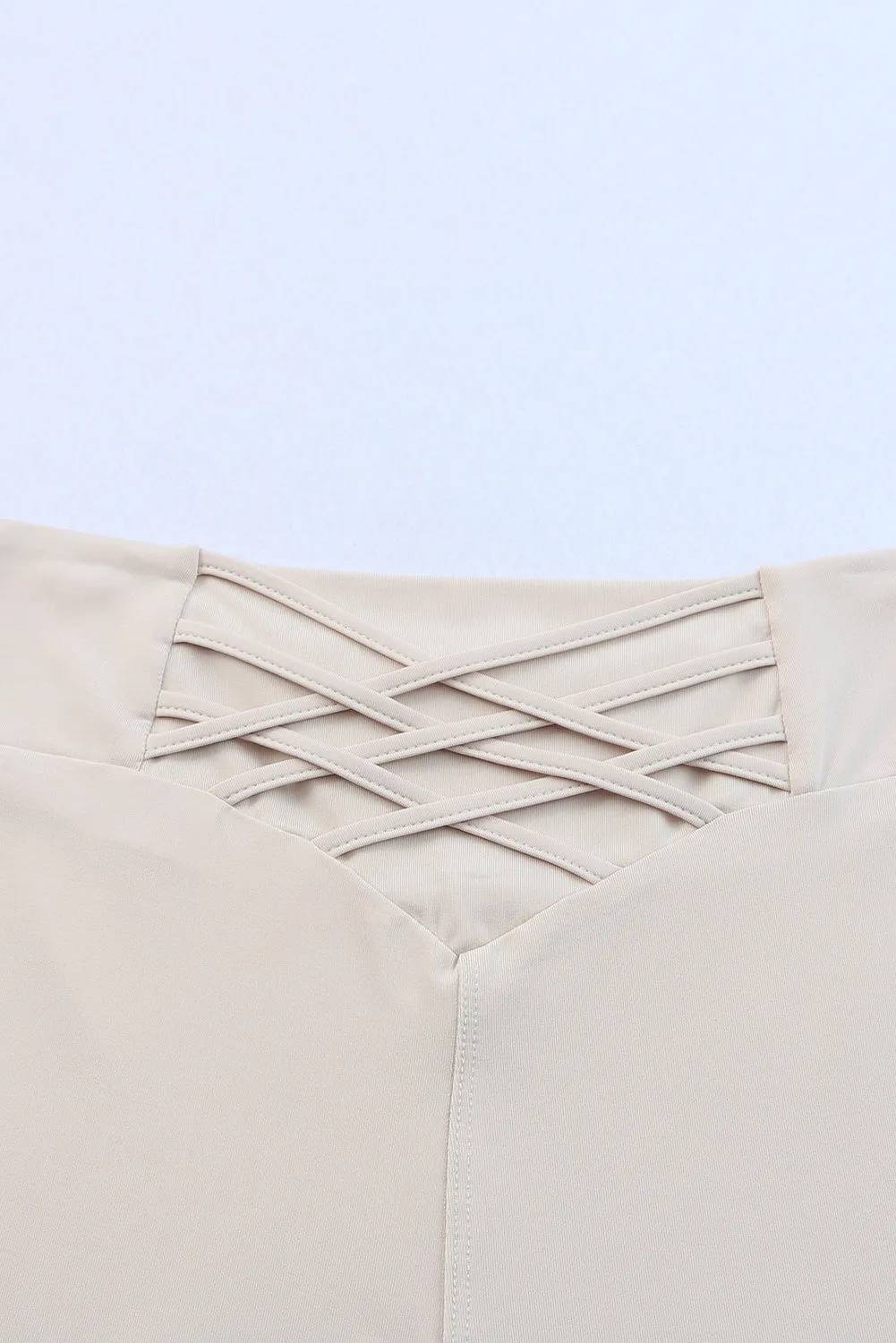 Criss Cross Tummy Control High Waist Leggings