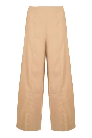 Cropped Wide Pant Sun Khaki