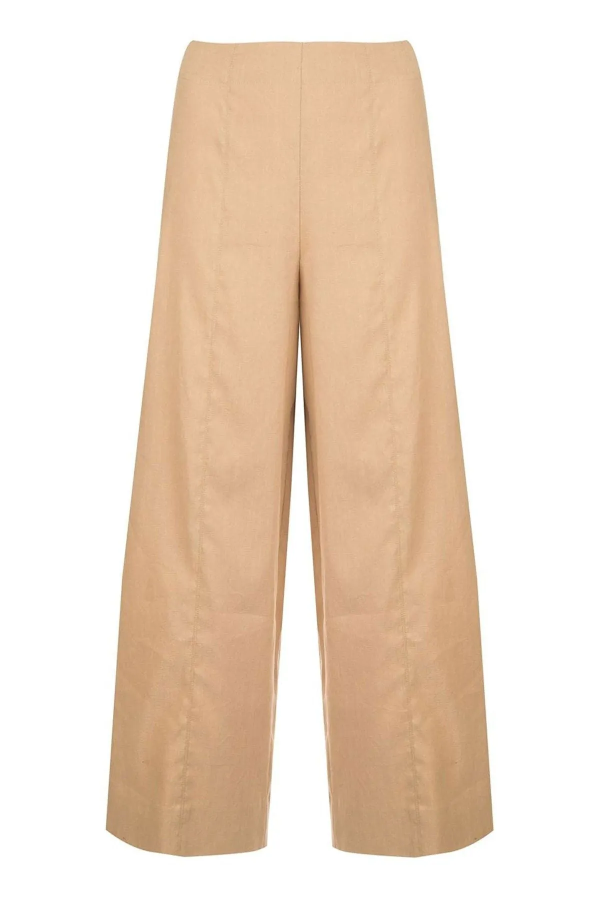 Cropped Wide Pant Sun Khaki