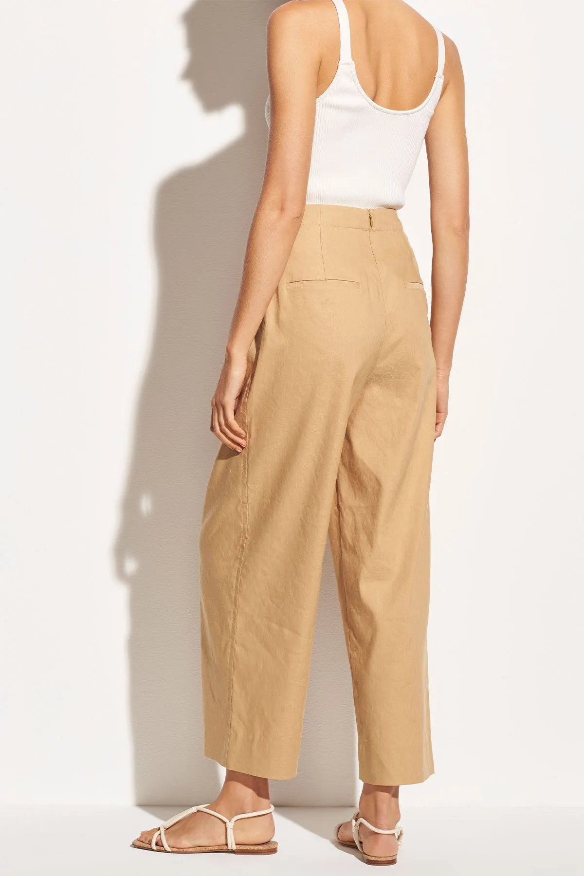 Cropped Wide Pant Sun Khaki