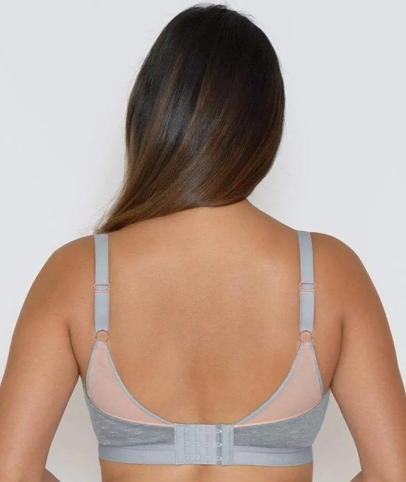 Curvy Kate In My Dreams Soft Cup Wire-Free Bralette - Grey/Peach