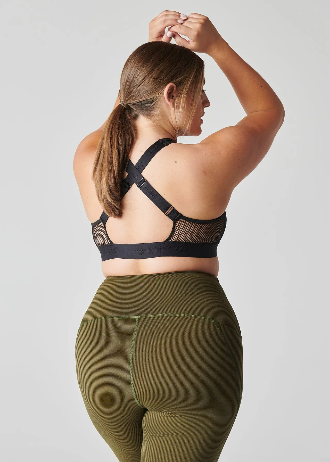 Cutout Mesh Bra