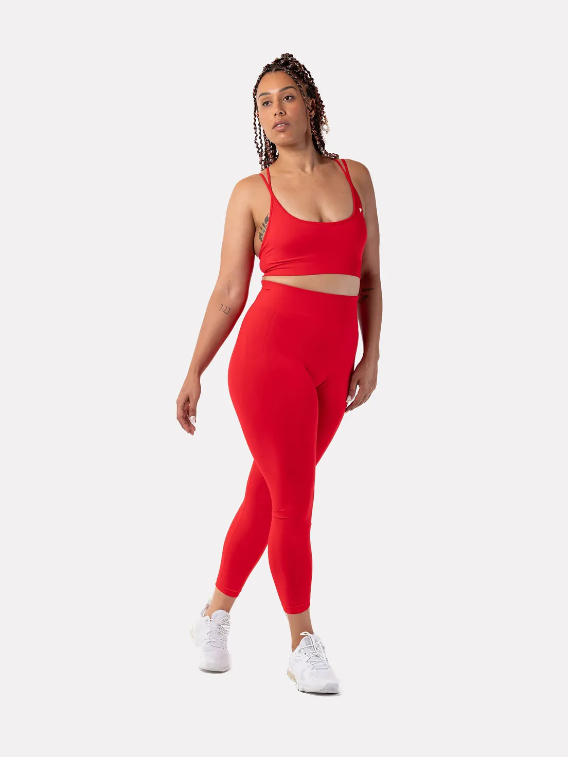 CYNTHIA SPORTS BRA - RED KWEZI