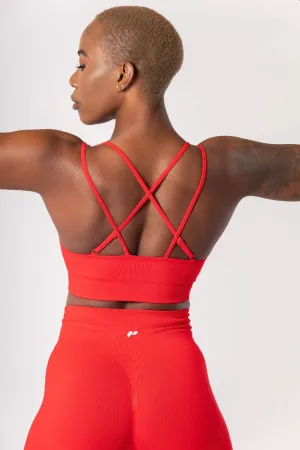 CYNTHIA SPORTS BRA - RED KWEZI