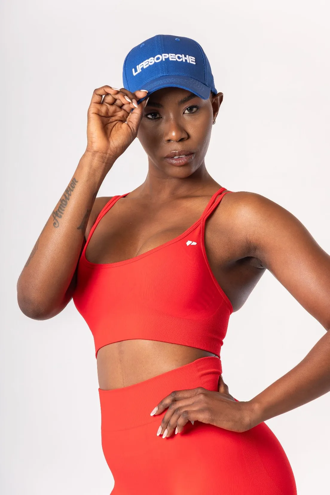 CYNTHIA SPORTS BRA - RED KWEZI