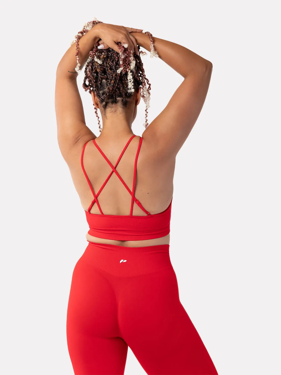 CYNTHIA SPORTS BRA - RED KWEZI
