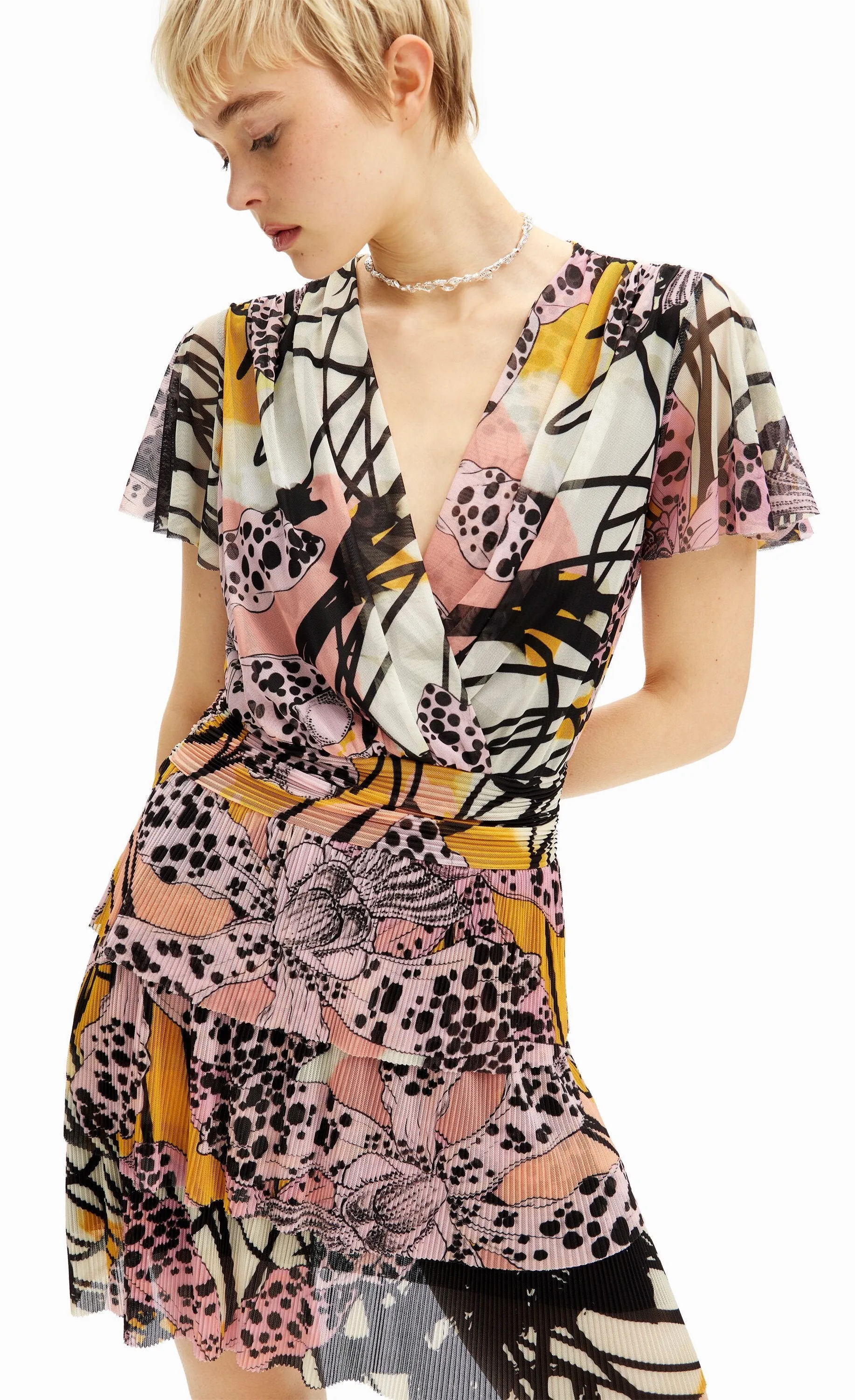 Desigual M. Christian Lacroix Orchid Mini Dress