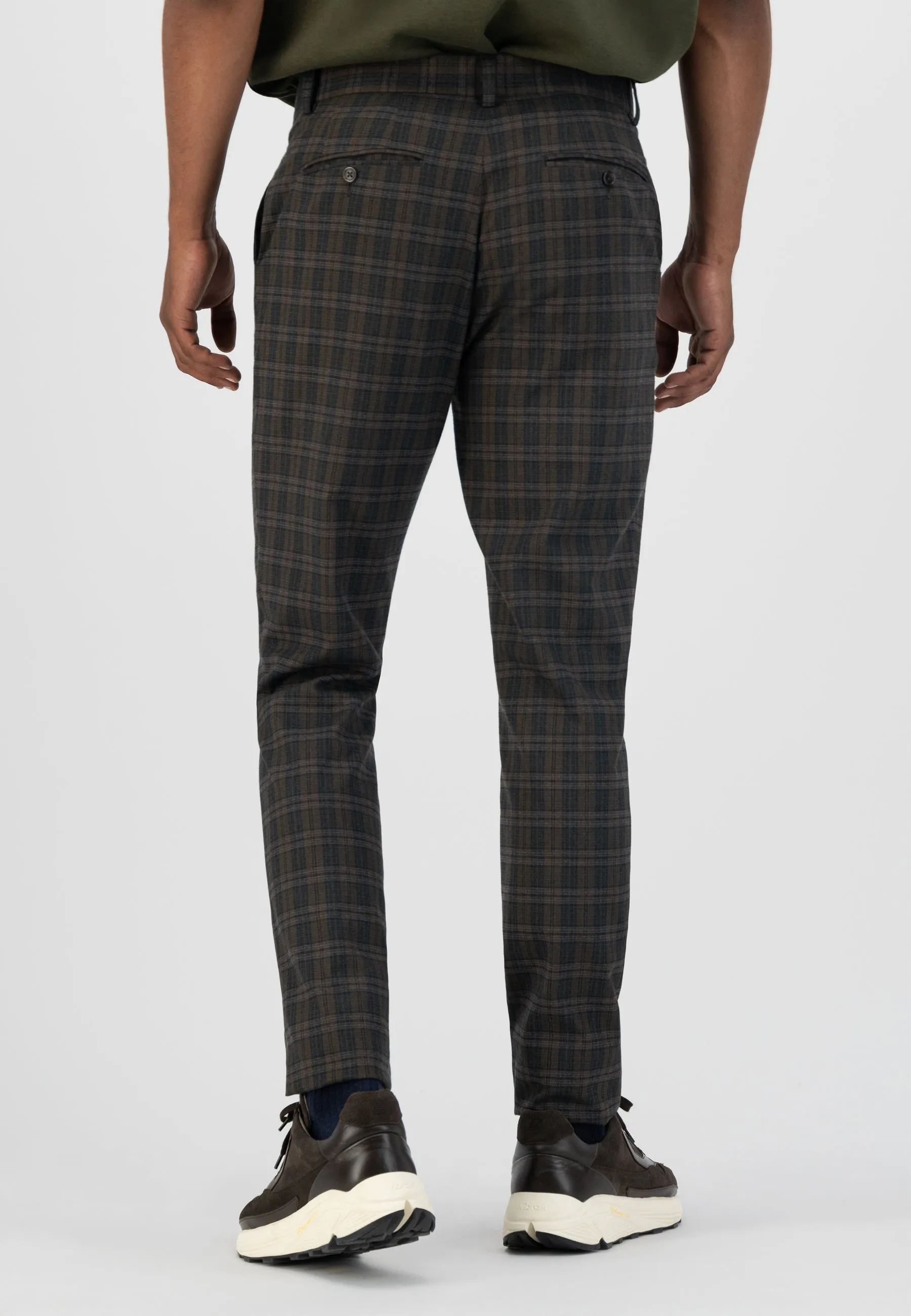 DSZ FONDA BRUSHED CHECK SLIM TROUSER