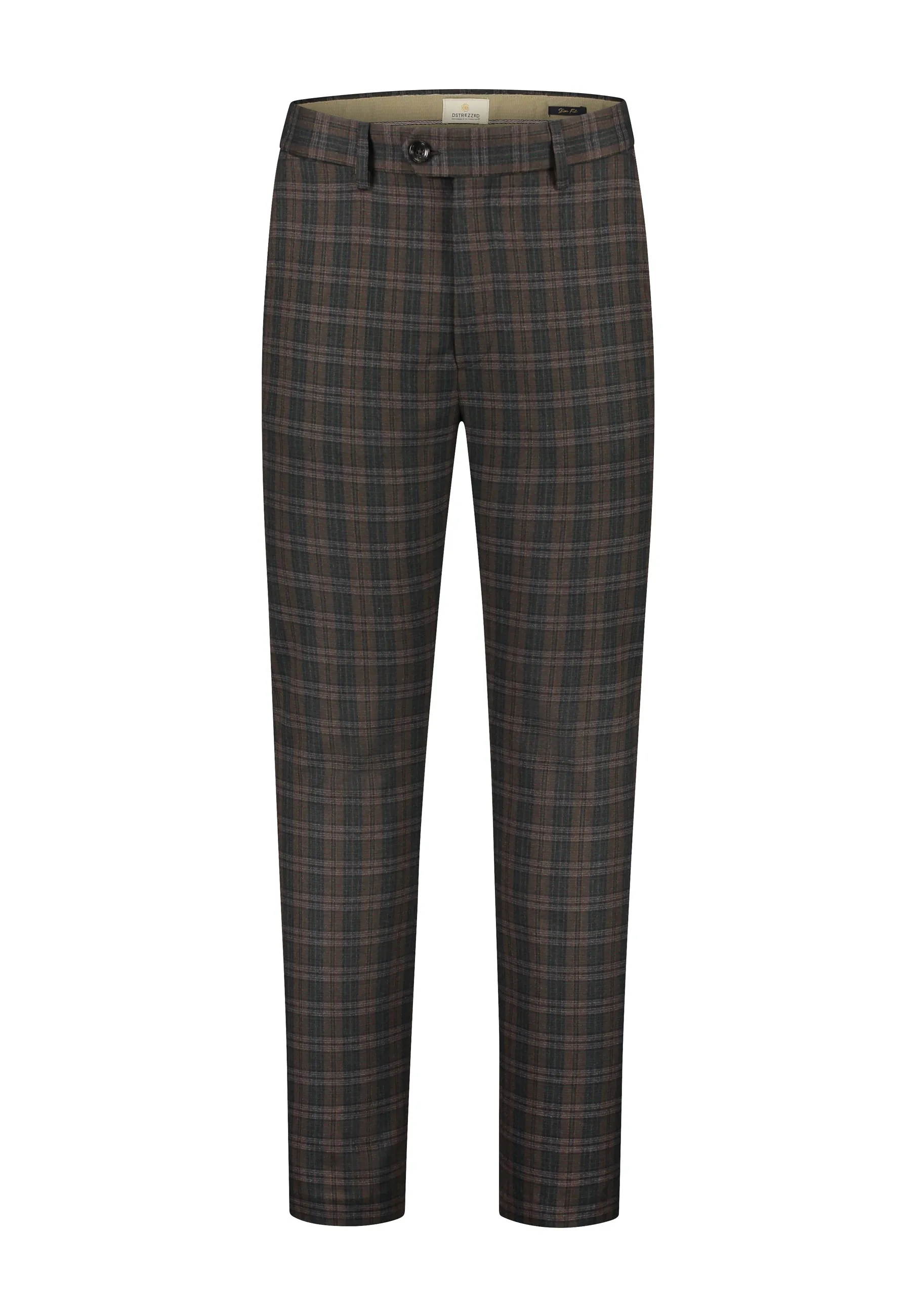 DSZ FONDA BRUSHED CHECK SLIM TROUSER