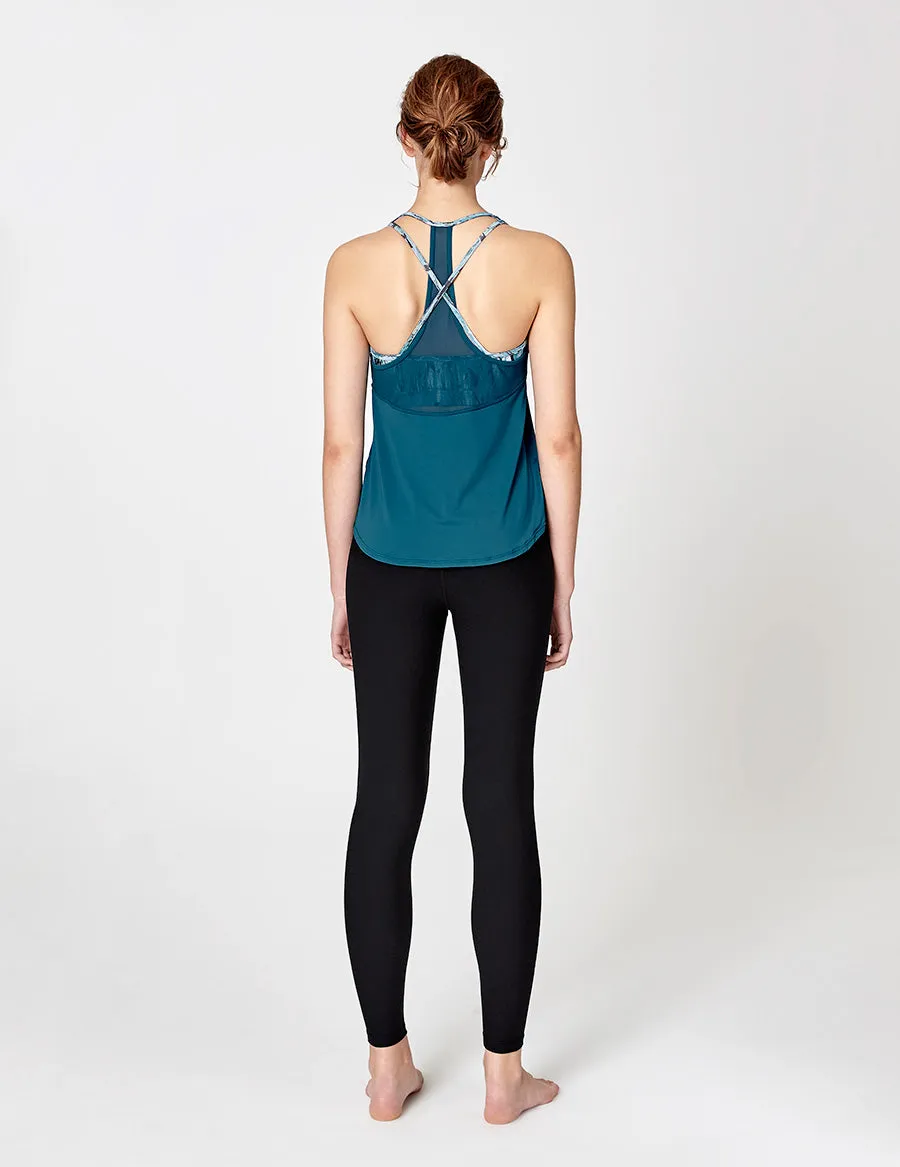 easyoga LA-VEDA Astral Layered Tank1 - B31 Coral Blue