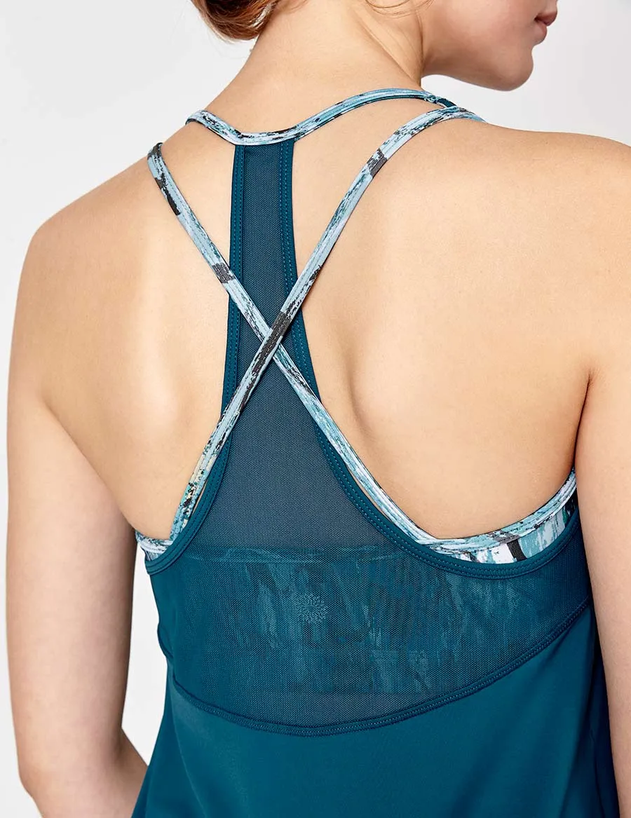 easyoga LA-VEDA Astral Layered Tank1 - B31 Coral Blue