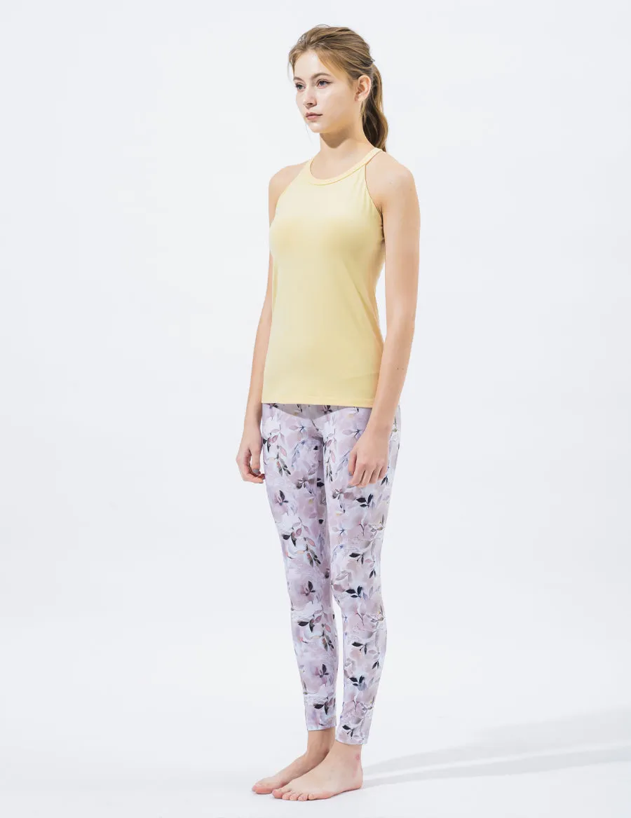 easyoga LA-VEDA Imperial Ripple Tank3 - Y07 Cream yellow