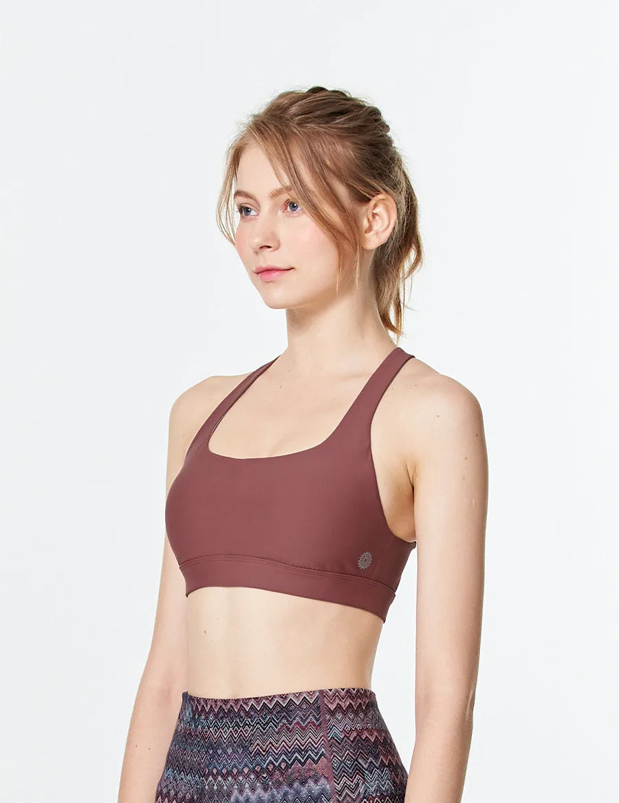 easyoga LESPIRO Rhombus Bra - R35 Carmine