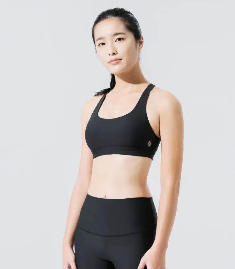 easyoga LESPIRO Rhombus Bra2 - L1 Black