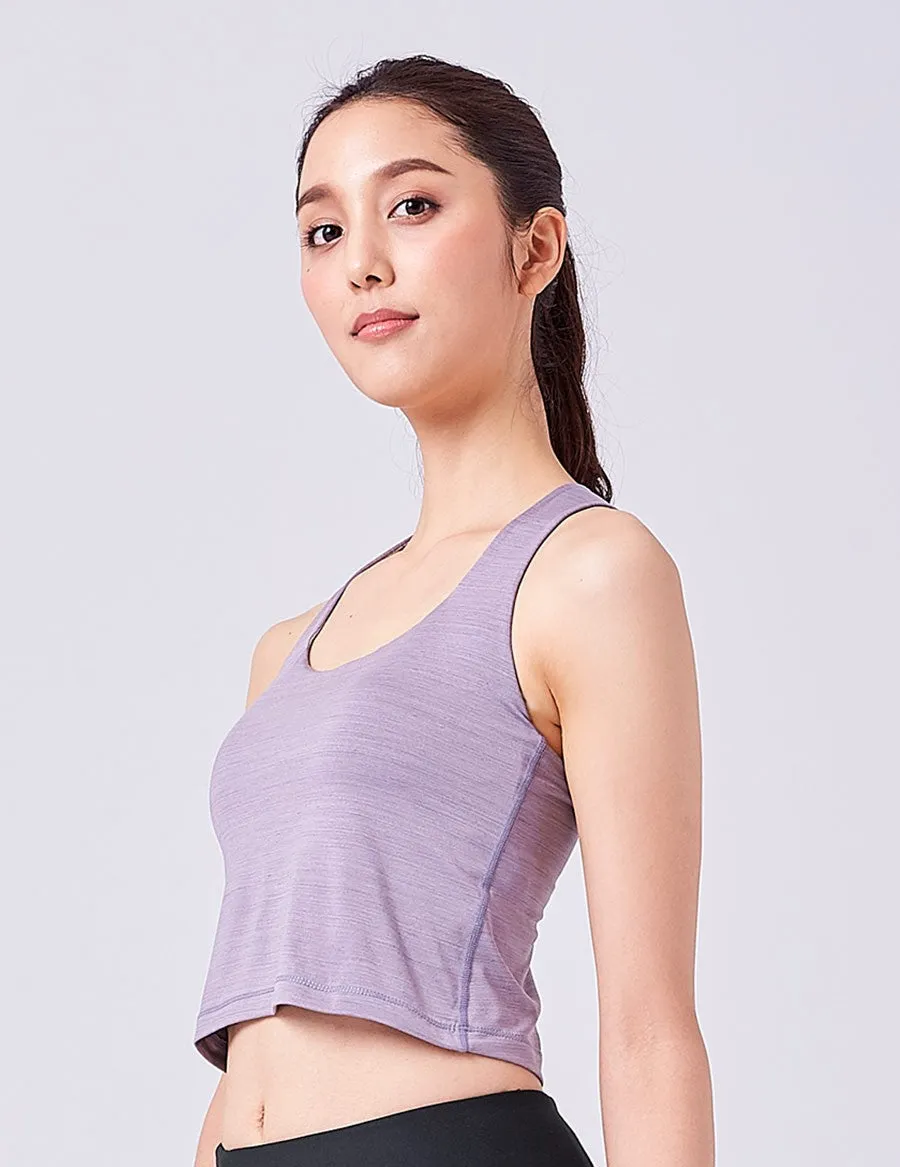 easyoga LESPIRO Sparkle Bra - A11 Mt.Ridge Gray