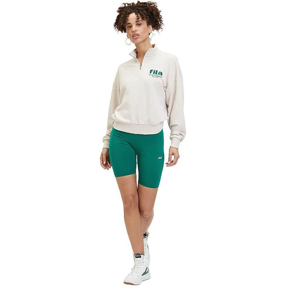 Elastické šortky Fila Buckautal High Waist Short Leggings zelené