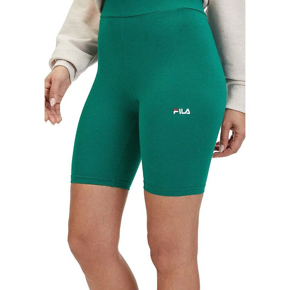 Elastické šortky Fila Buckautal High Waist Short Leggings zelené