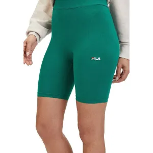 Elastické šortky Fila Buckautal High Waist Short Leggings zelené