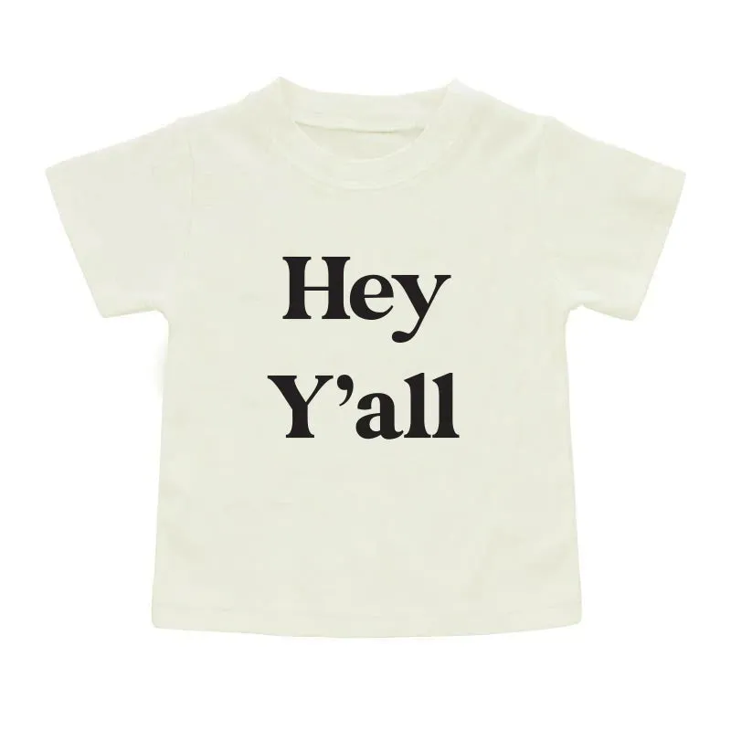 Emerson & Friends Toddler Kids Tee Shirt - Hey Y'all